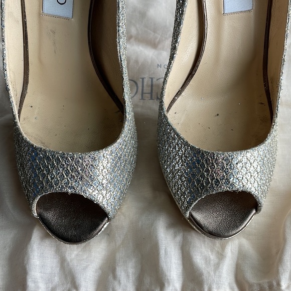 Jimmy Choo Dahlia Platform Pumps 37 1/2 - Picture 5 of 7